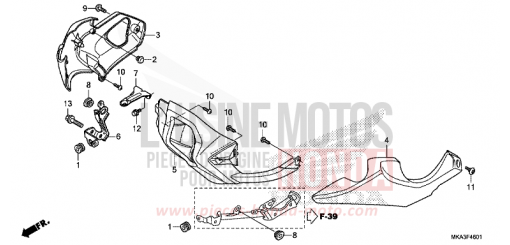 UNDER COWL (NC750XD) NC750XDG de 2016